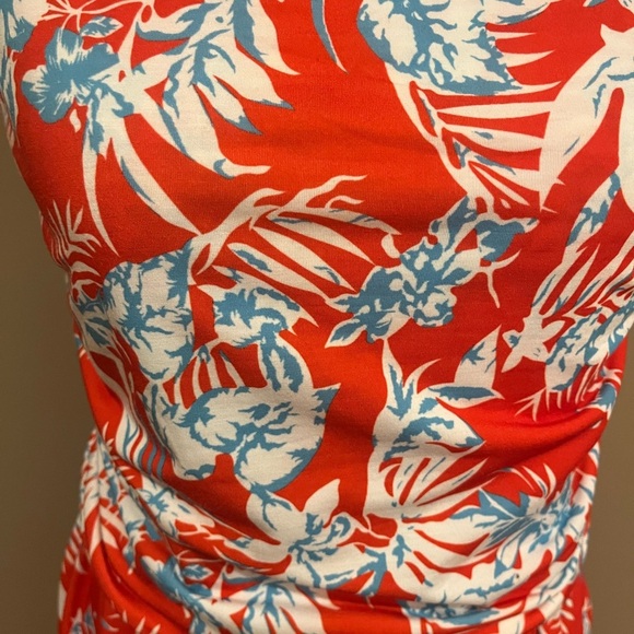 GRACE KARIN Strapless Ruched Top
Maxi Dress with Pockets Floral Red, size XL - Picture 5 of 8